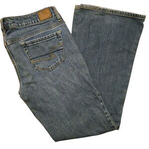 Y2K American Eagle Jan 2012 Size 8 Short Stretchy Flare Hippie Brittney Paris